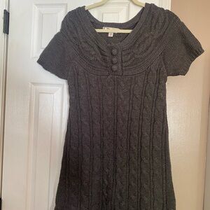Decree Charcoal Cable Knit Dress